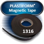 PLASTIFORM® 1316 Magnet Tape, 0.035"x0.5"x100' with Adhesive (10 rolls/pkg)
