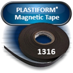 PLASTIFORM® 1316 Magnet Tape, 0.035"x0.5"x100' with Adhesive (10 rolls/pkg)
